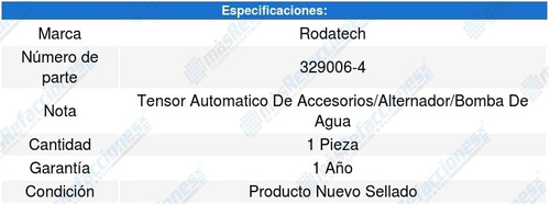 Tensor Accesorios Saab 9-7x 5.3l V8 05 A 09 Rodatech 5650610 Foto 2