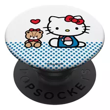 Hello Kitty Cute Teddy Bear Heart - Soporte Y Agarre Para Te