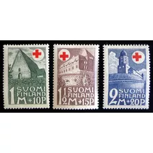 Finlandia, Serie Yv. 161-63 Cruz Roja 1931 Nueva L8545