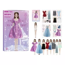 Kit De Roupas Magnéticas Para Bonecas Princesas