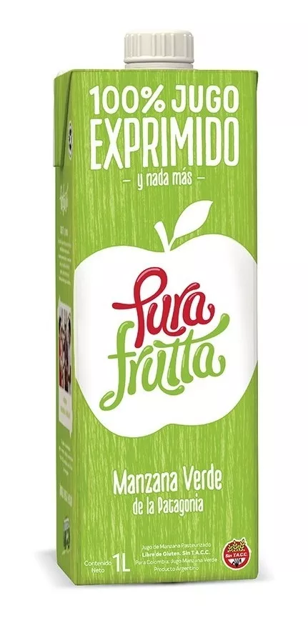 Jugo Pura Frutta 100% Exprimido Manzana Verde 1 L