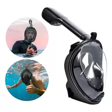 Máscara De Tubo De Snorkel Facial Completa Com Suporte Na Câ