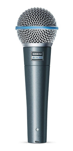 Micrófono Shure Beta Beta 58a Dinámico Supercardioide Azul Plateado