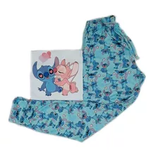 Pijama Mujer Animado Lilo Stitch Angel Personajes Sublimado 