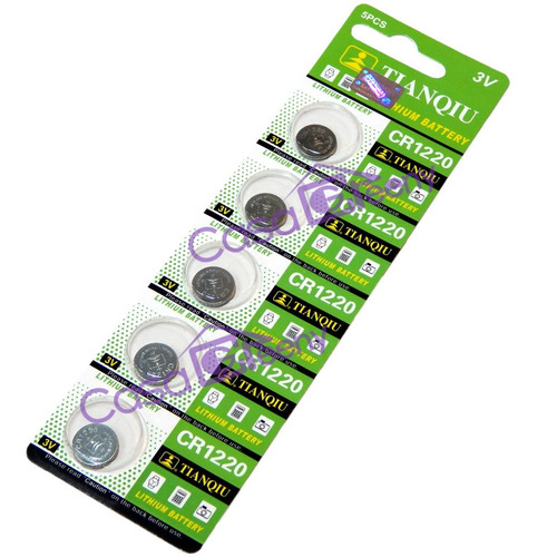 5 Pilas Cr1220 Tianqiu 3v Original Baterias