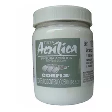 2x Tinta Acrílica Corfix 250ml 102 Branco Titânio G1