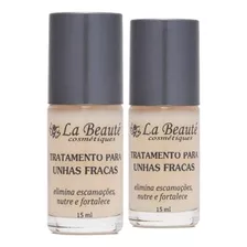 2 Base La Beaute. Para Unhas Fracas 15ml....,