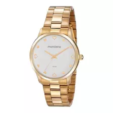 Relogio Mondaine Feminino Dourado Social 32111lpmvde1 Cor Do Fundo Branco