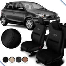 Capa Banco Couro Específica Toyota Etios Hatch 2012 / 2018