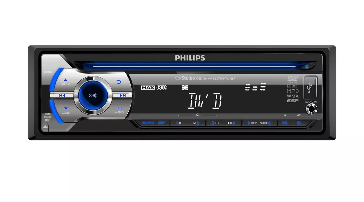 Radio Para Carro Philips Ced110 Con Usb
