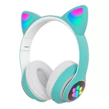 Audífonos Bluetooth Inalámbricos Para Niños Led Gamer Gato