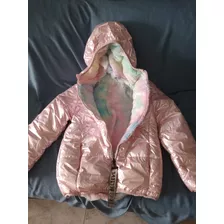 Impecable Campera Reversible De Niña Grisino 9/10 Años