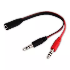 Cable Adaptador Miniplug 3.5mm Audio Y Micrófono Macho 3.5mm