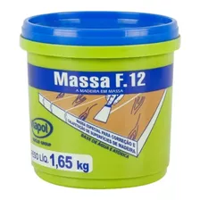 Massa P/ Reparar Madeira Cor Branco Viapol 1,65kg Massa F12