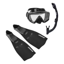 Máscara Nadadeira Snorkel Para Mergulho, Conjunto Completo