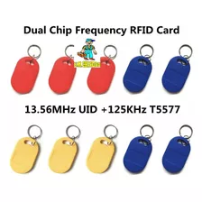 Chaves Tag Duplo Chips Duo - 125khz E 13.56 - Pacote Com 10 