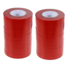 Fita Para Alceador Plástico Virgem 11mmx25mt Vermelha 20 Rl Cor Vermelho