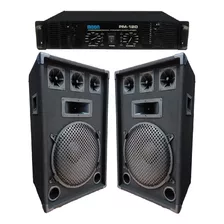 Combo Dj Profesional 2 Bafles 15 3 Vias 1400w + Potencia700w