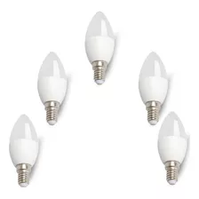 Kit 5 Lâmpadas Led Retro Vela Balão 4w E14 2200k