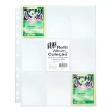 Refil Cards Folhas Plástica Para Fichário Álbum Pokemon Yes