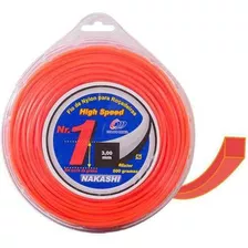 Fio De Cortar Grama Nylon Quadrado 2,5mm 70 Metros Nakashi