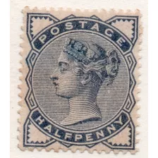 Reino Unido Sello Nuevo De ½ P. Reina Victoria Años 1883-84 