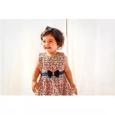 Vestido Bebe Algodão Frutinhas Amore