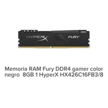 Kingston Hyperx Fury Black Hx426c16fb3/8 (1 X 8gb | Dimm Ddr