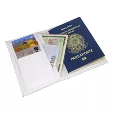 Porta Passaporte Carteira Cartões Doc Couro Ecologico Ondas