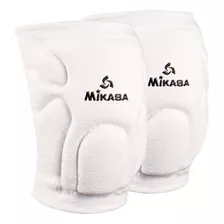 Par Rodilleras Mikasa Junior Y Senior Profesional 832 Color Blanco Talla Jr