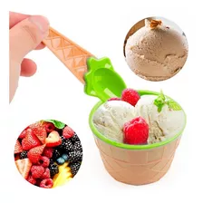 Tazon Vaso Para Helado En Forma De Cono Verde H4097 C