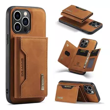 Funda Carcasa + Billetera Magnética Para iPhone Eco Cuero