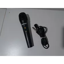Liquidação - Microfone Amvox Karaokê C/ Cabo 1,0 Metros