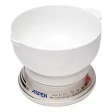 Balanza Gramera De Cocina Analógica Aspen Kci Pesa Hasta 2kg Blanca