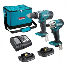 Combo Taladro Percutor + Atonillador 18v Dlx2336syx Makita