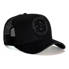 Boné Mr. Shelby Trucker Brasão All Black