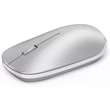 Mouse Ultrafino Inalambrico Para Pc, Usb | Plateado / Omo...