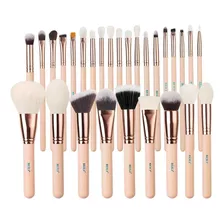 Set De Brochas Para Maquillaje Beili 28pz Rose Gold Original