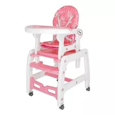 Silla Mesa De Comer De Bebe 3 En 1 Accesorio Mecedora/ruedas