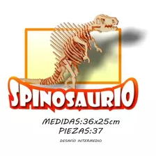 Rompecabezas Maqueta 3d Dinosaurio Spinosaurio Madera Motric