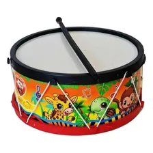 Kit 10 Tamborzinho Infantil Plástico Atacado Musical Tambor