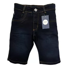 Bermuda Jeans Infantil Juvenil Menino Masculina 10 12 14 16