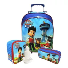 Kit Mochila Patrulha Canina M Paw Patrol Lancheira Boleto F5