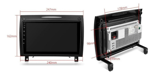 Mercedes Benz Slk 2003-2011 Carplay Android 11 Radio Touch Foto 9