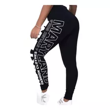 Calça Legging Maryland Escrita Lateral Poliamida 