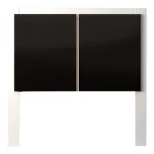 Respaldo De Sommier Ciudad Muebles 172 1 Plaza/1 1/2 Plaza 110cm X 115cm Blanco/negro