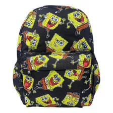 Spongebob Squarepants Mochila Grande Con Estampado Completo 