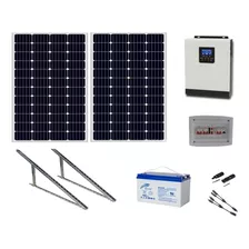 Kit Solar 1500wh X Dia Con Inversor Cargador De 1kva 