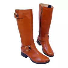 Bota Feminina Montaria Couro Cano Alto Confort Sv9190 Oferta