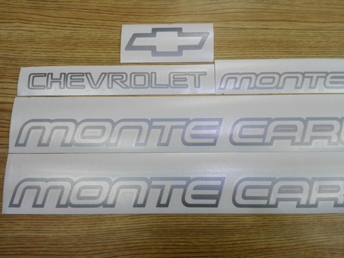 Chevrolet Monte Carlo 85-86 Juego De Calcomanias Plata Foto 2